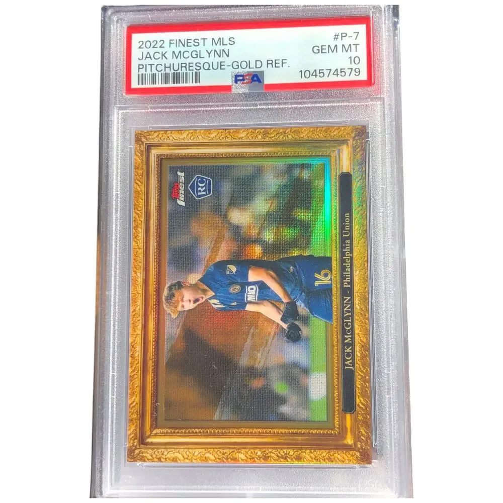 2022 Topps Finest MLS PITCHuresque Gold Refractor #P-7 Jack McGlynn /50 PSA 10
